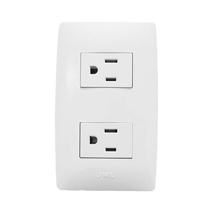 Contacto Dúplex de 127 V~60 HZ 15 A / Color Blanco.