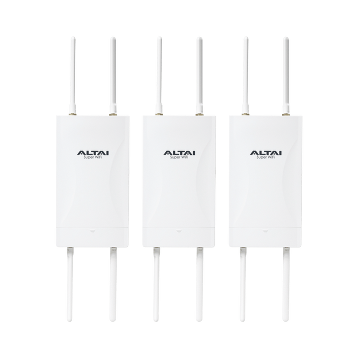 Kit de 3 Puntos de Acceso WiFi 6 y PTMP Omnidireccional, Doble Banda Simultanea en 2.4 y 5 GHz, Hasta 300 m de Cobertura WiFi, Hasta 2.976 Gbps, Hasta 256 Usuarios Concurrentes, Administración en Nube Gratis con INSIGHTS