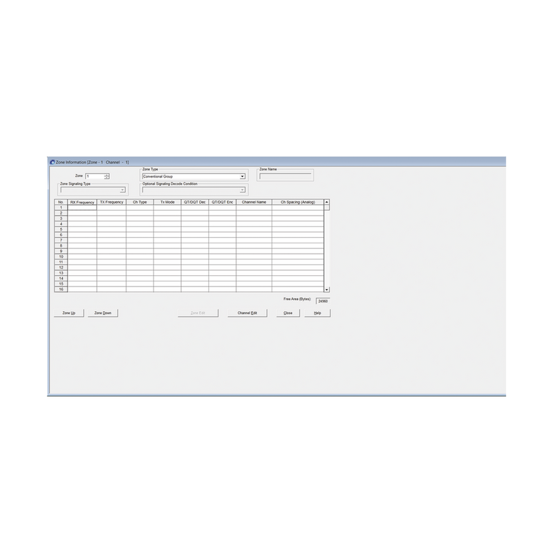 KPG-D6E Software de programación para radios NX-1200-DMLKP