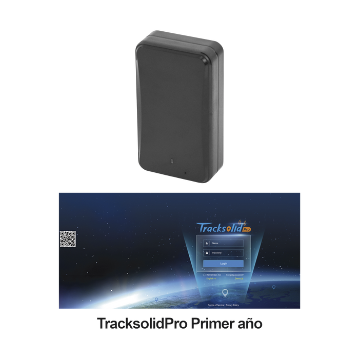 KIT Rastreador vehicular magnético / Especial para contenedores u oculto en vehículo / batería de larga duración / incluye una licencia anual para plataforma TracksolidPro