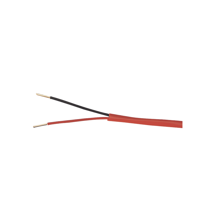 Alambre de Alarma contra Incendios - Bobina de 305 Metros: 2 x 16 AWG, Rojo, Tipo FPLR, (UL) FT4, Ideal para Sistemas de Detección y Evacuación de Incendios