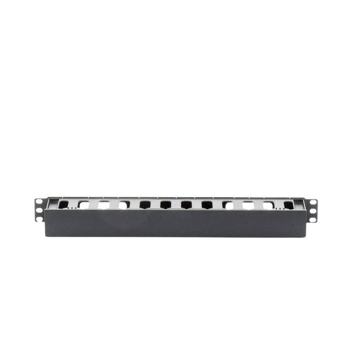 Organizador de Cables Horizontal de 1U para Rack de 19, Fabricado en Polímero Resistente a Deformaciones y Rayones