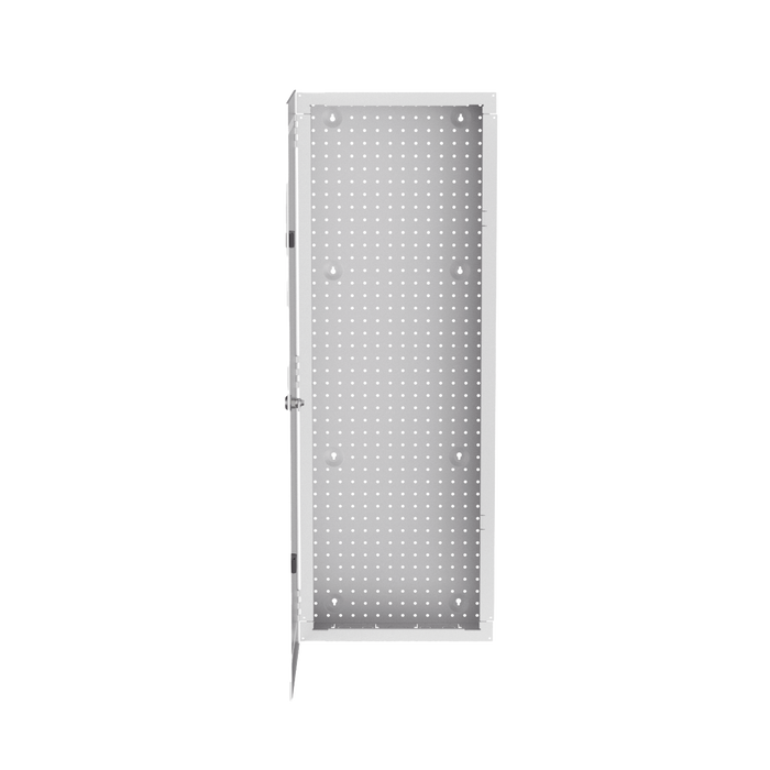 Gabinete Multipropósito de Montaje en Pared, de 42 in de Altura, Con Puerta Reversible, Fabricado en Acero, Color Blanco