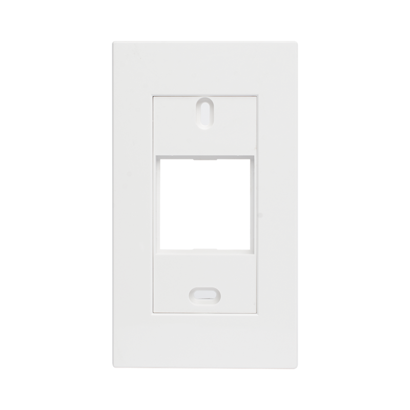 Marco blanco con placa metalica para caja americana