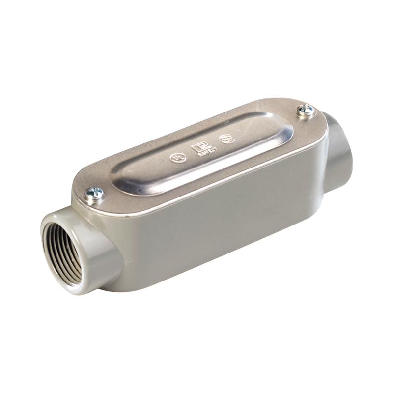 Caja Condulet tipo C de 3/4 (19.05 mm) Incluye tapa y tornillos.