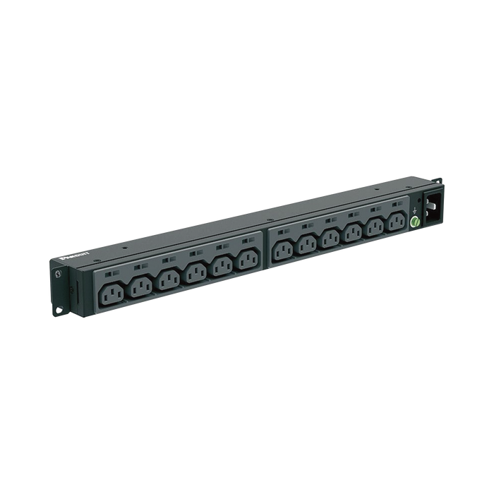 PDU Básico para Distribución de Energía, Enchufe de Entrada NEMA L6-20P, Con 13 Contactos C13, Instalación Horizontal de 19in, 1UR, 20 Amp, 220 Vca