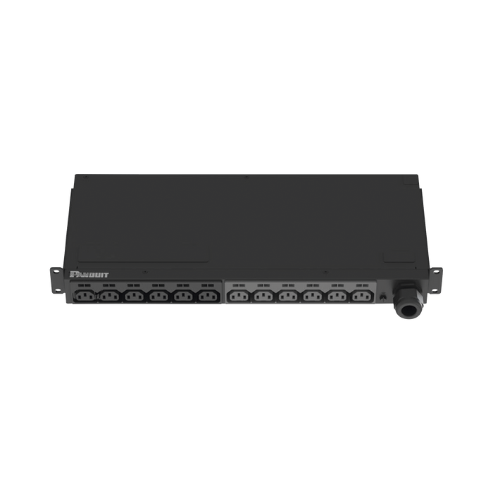PDU Básico para Distribución de Energía, Enchufe de Entrada NEMA L6-30P, Con 12 Contactos C13, Instalación Horizontal de 19in, 1UR, 30 Amp, 208 Vca