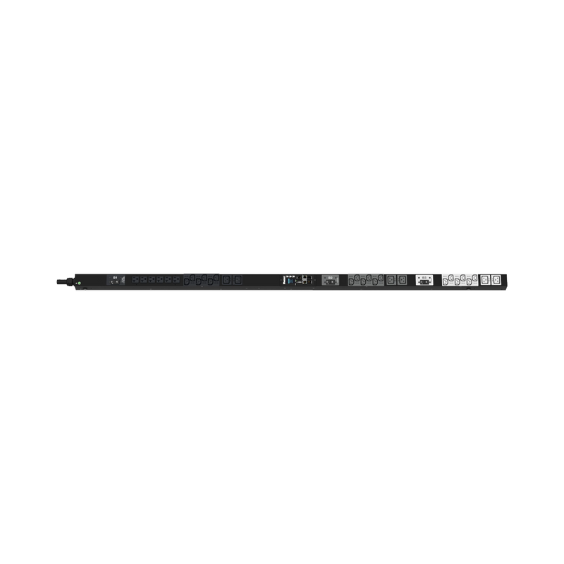 P30D02G PDU G6 Monitoreable (MI) para Distribución de Energía, Enchufe de Entrada NEMA L21-30P, Con 18 Salidas C13 y 6 C19, de Instalación Vertical, 208 Vca, 30 Amp