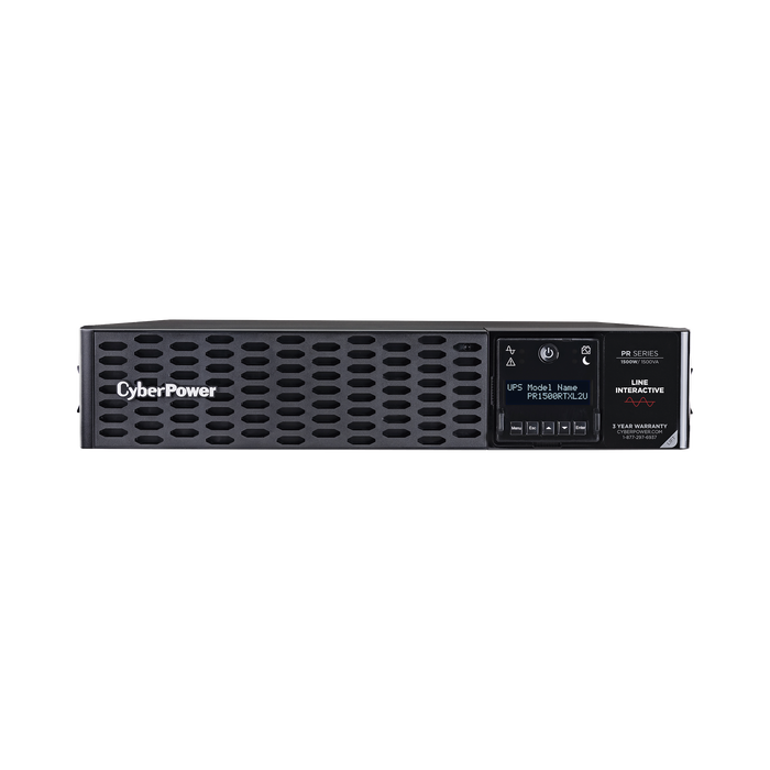 UPS de 1500 VA/1500 W, Topología Línea Interactiva, Entrada 120 Vca NEMA 5-15P, Onda Senoidal Pura, Torre o Rack 2 UR, Con 8 Tomas NEMA 5-15R