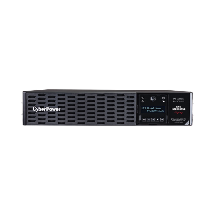 UPS de 2200 VA/2200 W, Topología Línea Interactiva, Entrada 120 Vca NEMA L5-30P, Onda Senoidal Pura, Torre o Rack 2 UR, Con 8 Tomas NEMA 5-20R