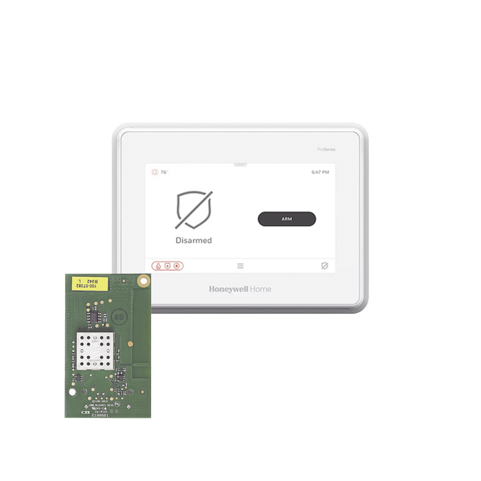 Sistema de Alarma con Pantalla Touch de 7 Compatible con sensores Inalambricos DSC, Bosh, 2GIG,ITI y Serie 5800 agregando el modulo PROTAKEOVER