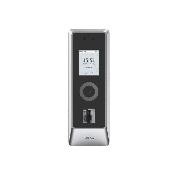 Lector Autonomo de Reconocimiento Facial y Huella Digital para Exterior