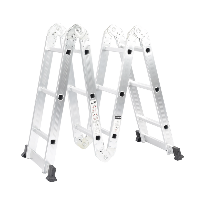 PST-H10-003 Escalera Multiposiciones de Aluminio de 3.52 Metros, Soporta 150 kg