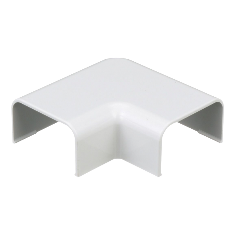 Conexión en ángulo recto L, para uso con canaleta LD10, material ABS, Color Blanco