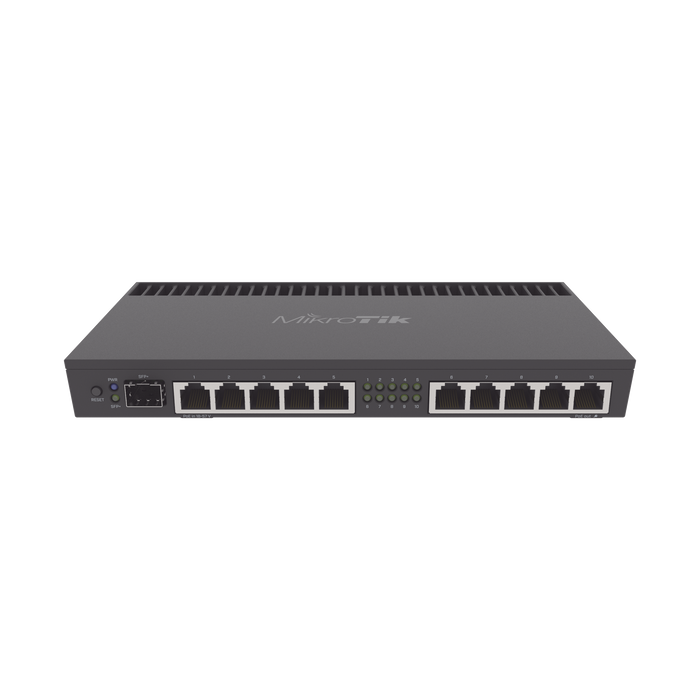 (RB4011iGS+RM) RouterBoard, CPU 4 Núcleos, 10 Puertos Gigabit Ethernet, 1 puerto SFP+