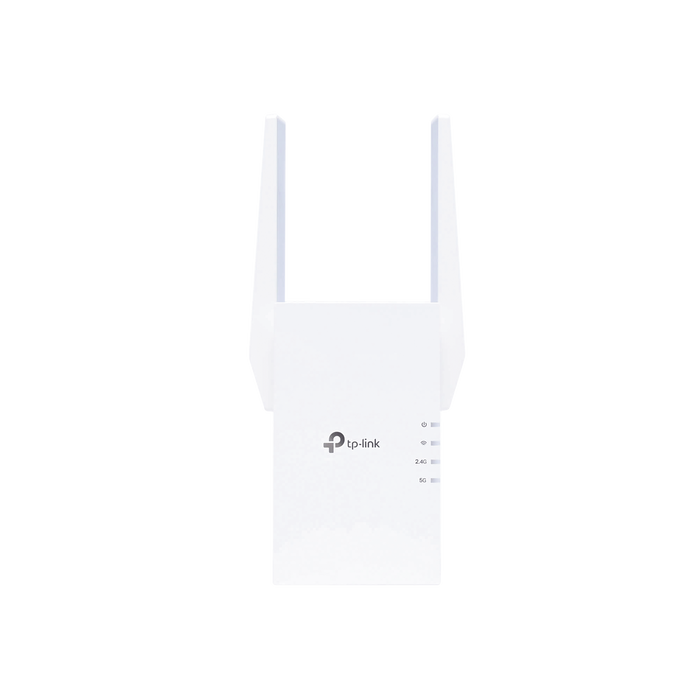 Repetidor / Extensor de Cobertura WiFi AX 1500 Mbps, doble banda 2.4 GHz y 5 GHz, con 1 puerto 10/100/1000 Mbps