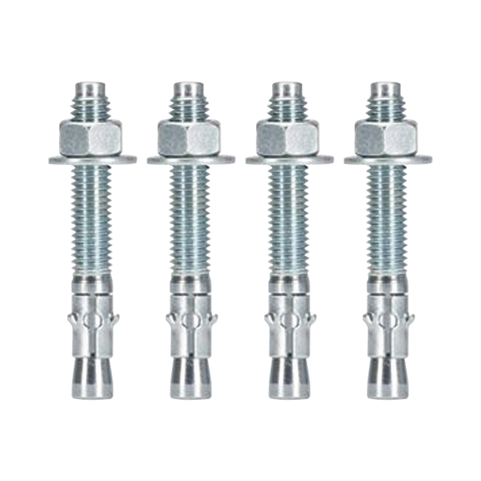 Kit de Anclaje a Piso, Para Rack de 2 o 4 Postes, Fabricado en Acero, 4 Piezas