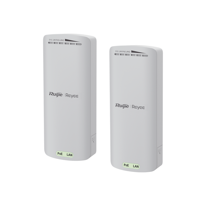 Kit Enlace Inalámbrico de 500 m Preconfigurado + Ajuste Automático de Potencia / Hasta 300 Mbps / Doble Puerto LAN