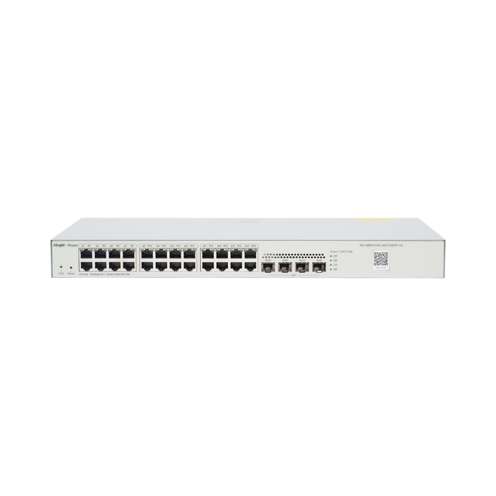 Switch Administrable L2, 24 Puertos Eth 1G, 4 puertos SFP 1G, Administración Remota en la Nube.