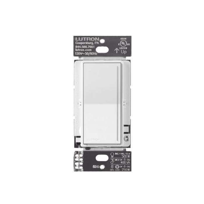 (RadioRa3) )Atenuador (dimmer) Auxiliar de pared, compañero de atenuadores multilocación. Usar en 3 vías o escalera.