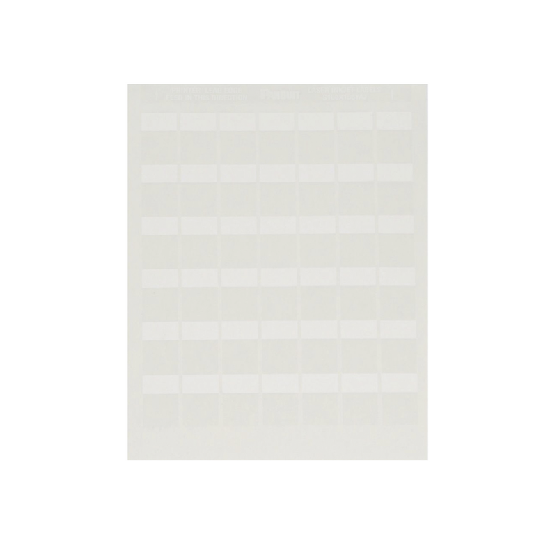 Paquete de Hojas con 2500 Etiquetas de Identificación Auto-laminadas para Impresora Láser/Inyección de Tinta, para Cables de 4.1 a 8.1 mm de Diámetro (10 - 6 AWG), Color Blanco