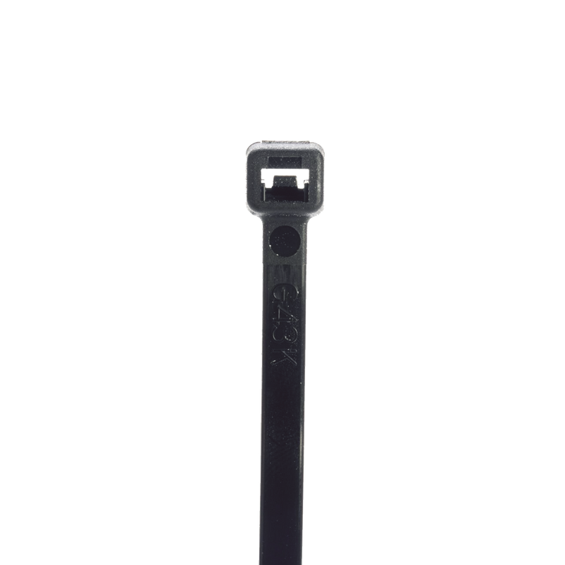 S7-50-M0 Cincho de Nylon 6.6 StrongHold?, 188mm largo x 4.8mm ancho, Color Negro, Exterior Resistente a Rayos UV, Paquete de 1000pz