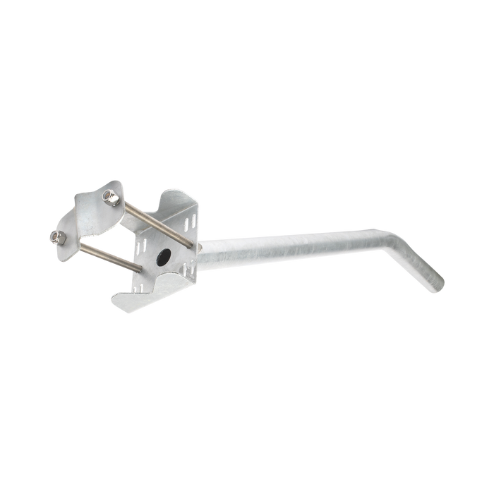 Brazo Galvanizado para Luminaria de 2 Diámetro con Abrazadera para Poste hasta 6 Diámetro.
