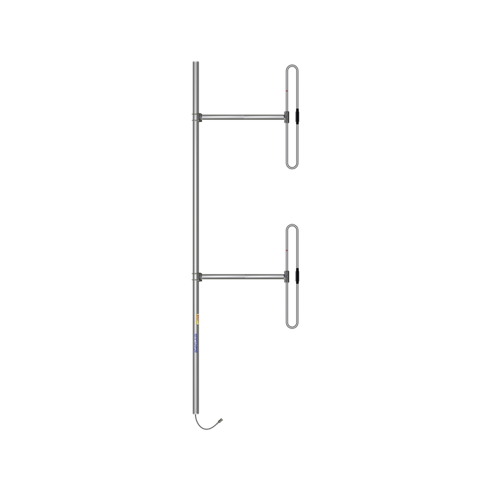 Antena Base de 2 Dipolos, 138-174 MHz, 5 dBd, 36 MHz de Ancho de Banda, Bi-direccional, 300 Watt, N Macho, Inclinación Opcional Tilt de 0, 2, 4, 6, 8 o 10 Grados.