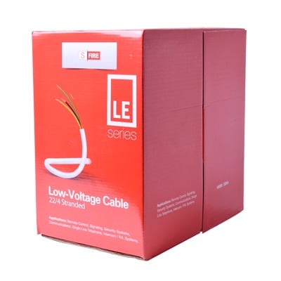 SF-22-04-LE Bobina de 305 Metros / Cable de CCA / 4 x 22 AWG / Tipo Aluminio Revestido de Cobre / Aplicaciones en Alarmas de Intrusión /Automatización