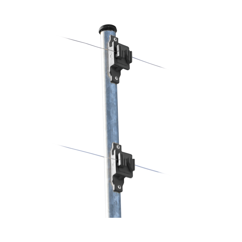 Aislador de Paso reforzado para cercos eléctricos, resistente al clima extremoso