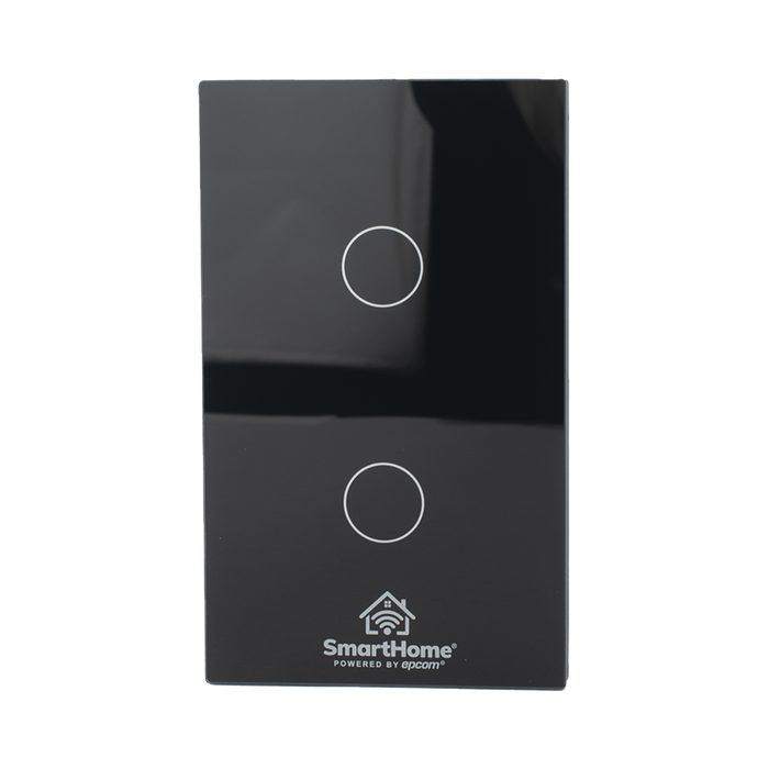 (ZigBee) Apagador switch inalámbrico ZigBee, control de 2 regresos de carga, 110V