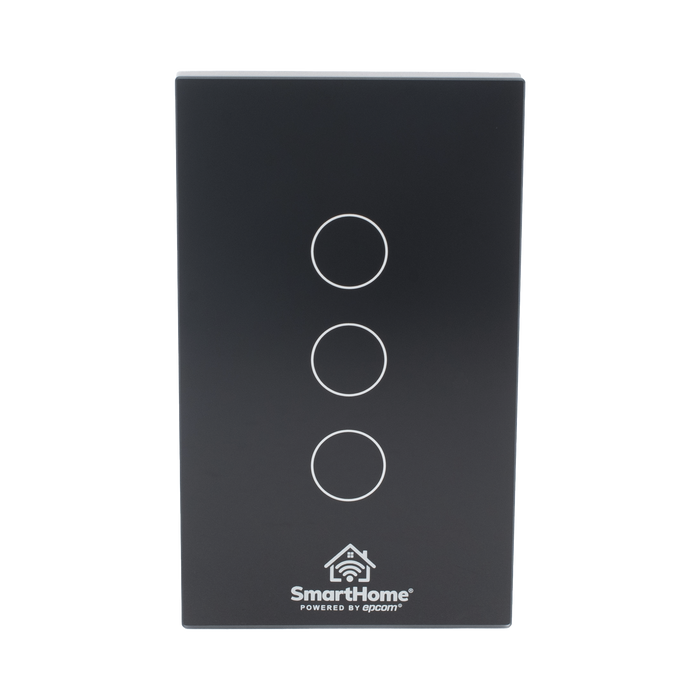 (Wifi) Apagador switch inalámbrico WIFI, control de 3 regresos de carga, 110V