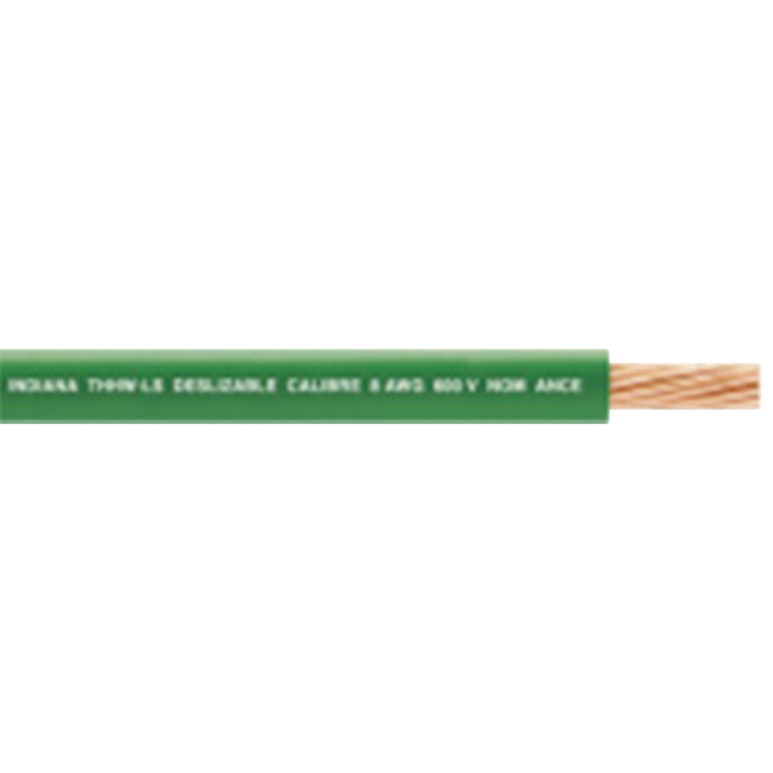 ( Venta x metro ) Cable Eléctrico de Cobre Recubierto THW-LS Calibre 14 AWG 19 Hilos Color Verde