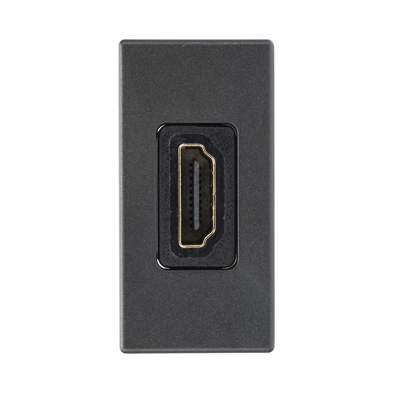 Módulo HDMI Hembra - Hembra Color Grafito / (K129B/14)