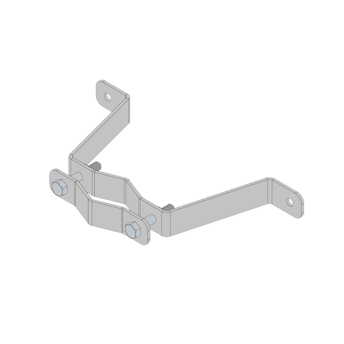 Herraje de Pared Liviano (1 pza) para Sujeción de Mástil 1 a 1-3/4.