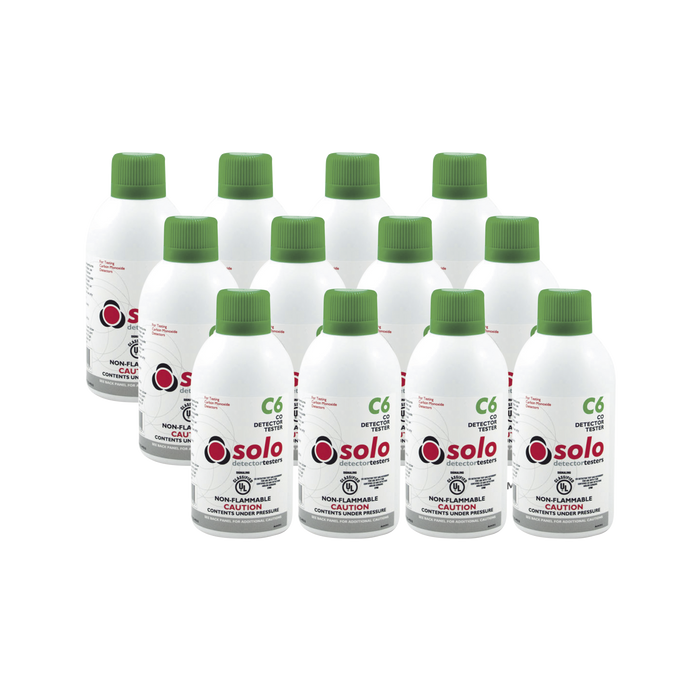 Paquete De 12 Latas De Gas Genuino De Monóxido De Carbono (CO) De Uso Manual o En Dispensadores SOLO-330/SOLO-332