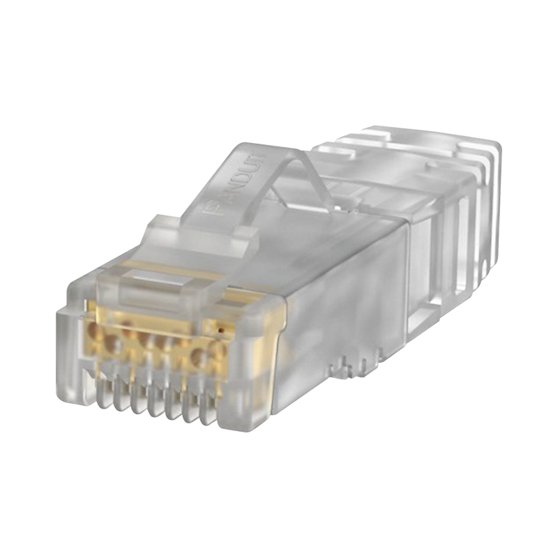 SP6X88SD-C Plug RJ45 Cat6A, Para Cable UTP de Calibre 26 AWG, Chapado en Oro de 50 micras, Paquete de 100 piezas