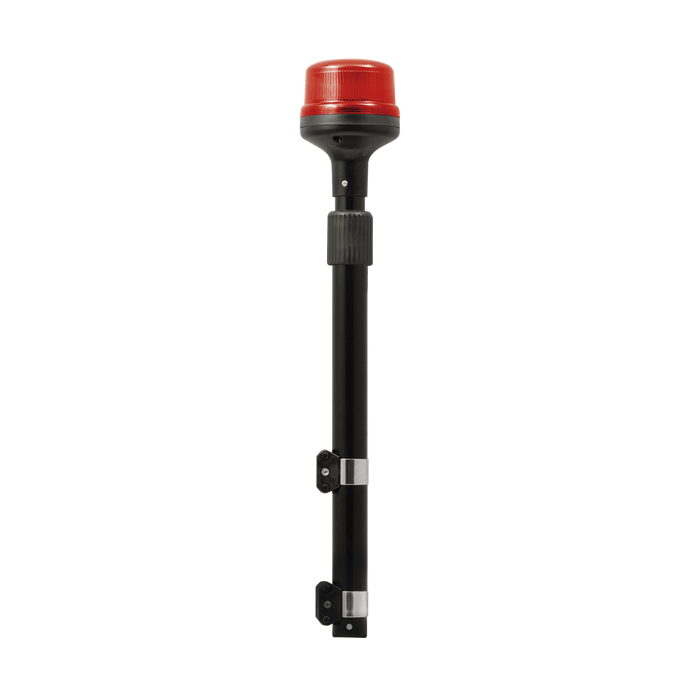 Luz Telescópica para Motocicletas, 8 LED, Roja, SAE Clase I
