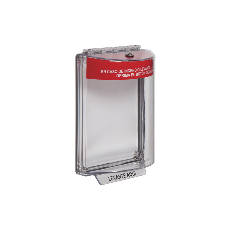 Cubierta Transparente Serie Universal Stopper®, Texto De Incendio En Español