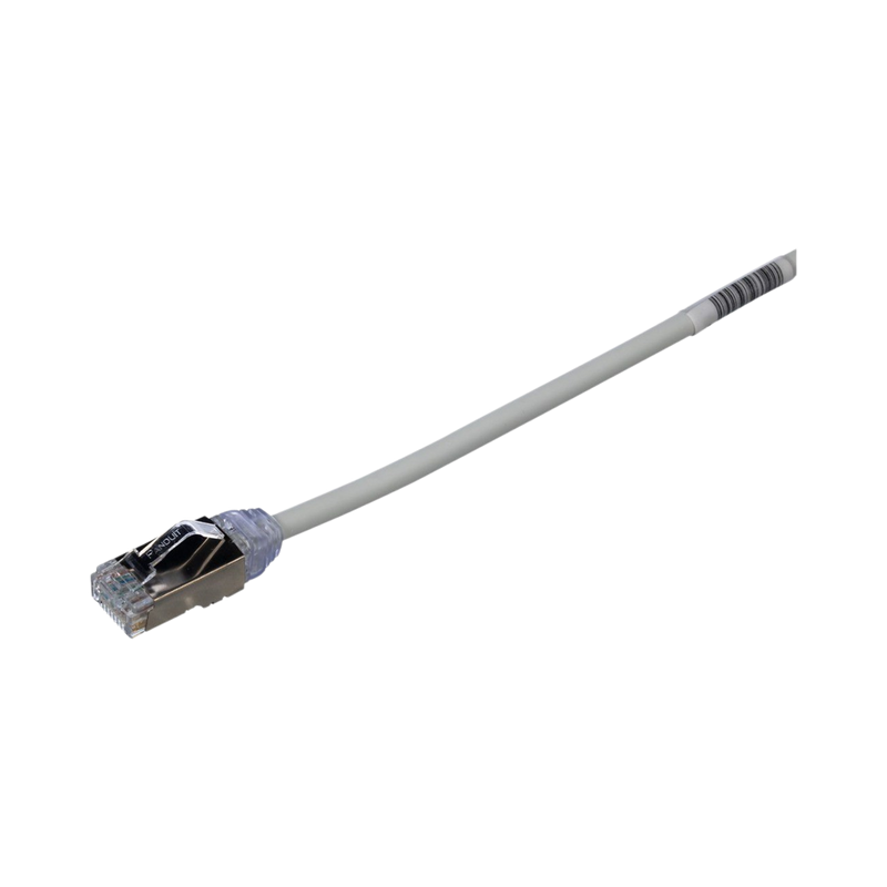 STP28X1MIG Patch Cord Cat6A, Diametro Reducido 28 AWG, Blindado S/FTP, CM/LS0H, 1 m, Color Gris