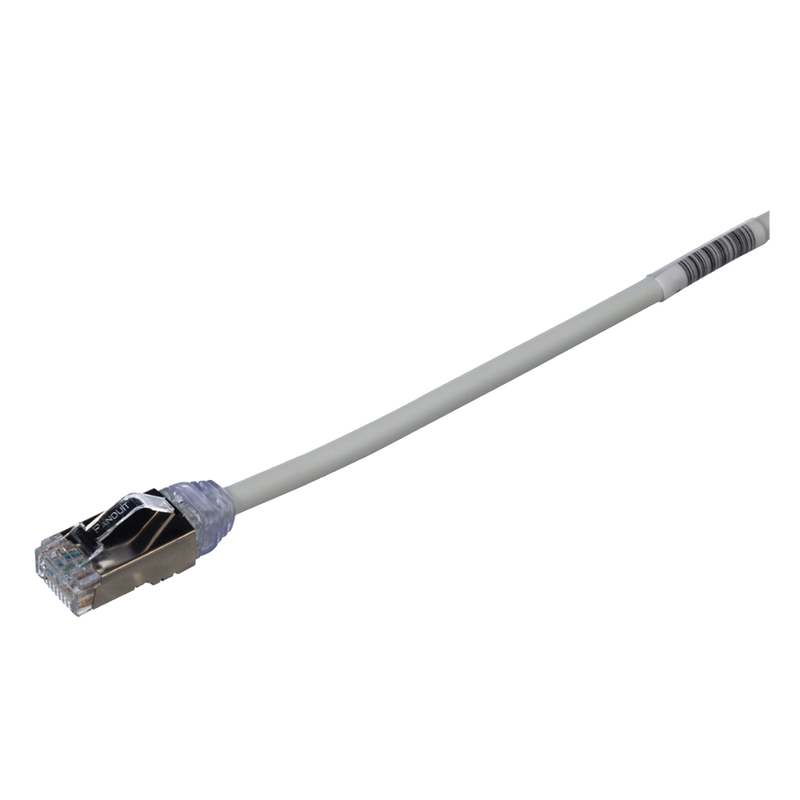 STP28X2MIG Patch Cord Cat6A, Diametro Reducido 28 AWG, Blindado S/FTP, CM/LS0H, 2 m, Color Gris