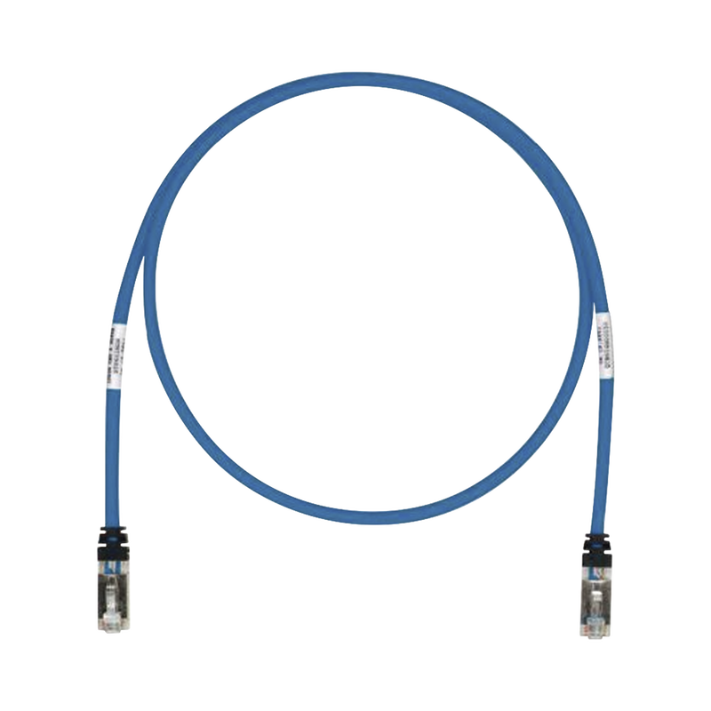 STP6X30BU Patch Cord Cat6A, Blindado S/FTP, CM/LS0H, 30 ft, Color Azul