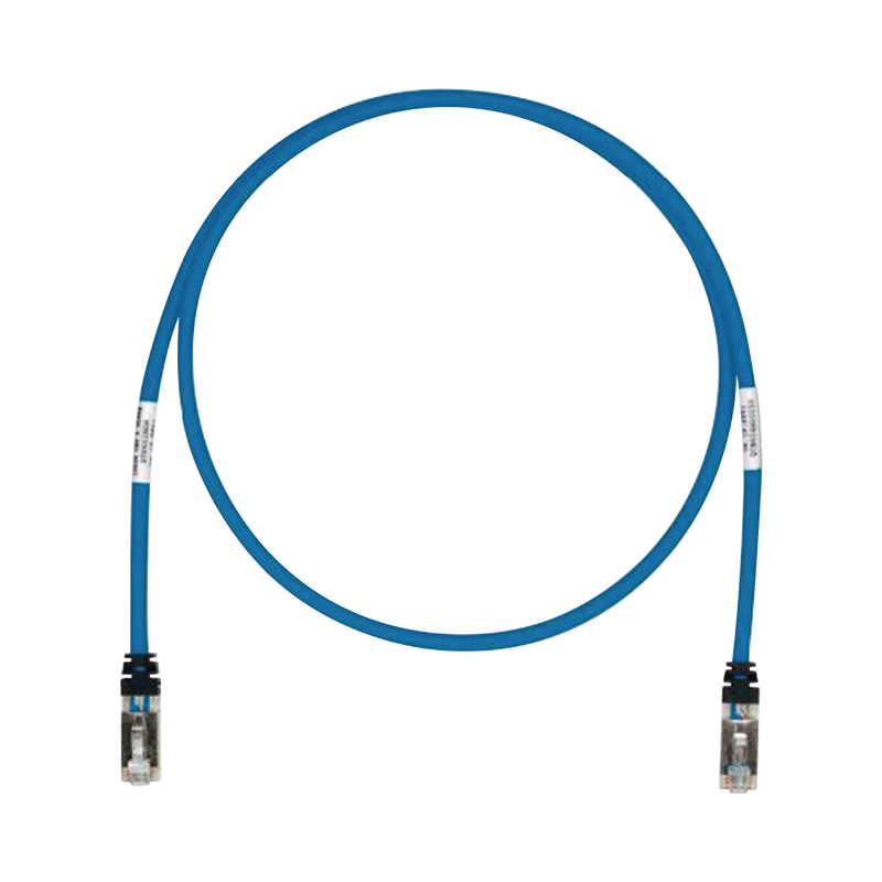 STP6X5BU Patch Cord Cat6A, Blindado S/FTP, CM/LS0H, 5ft, Color Azul