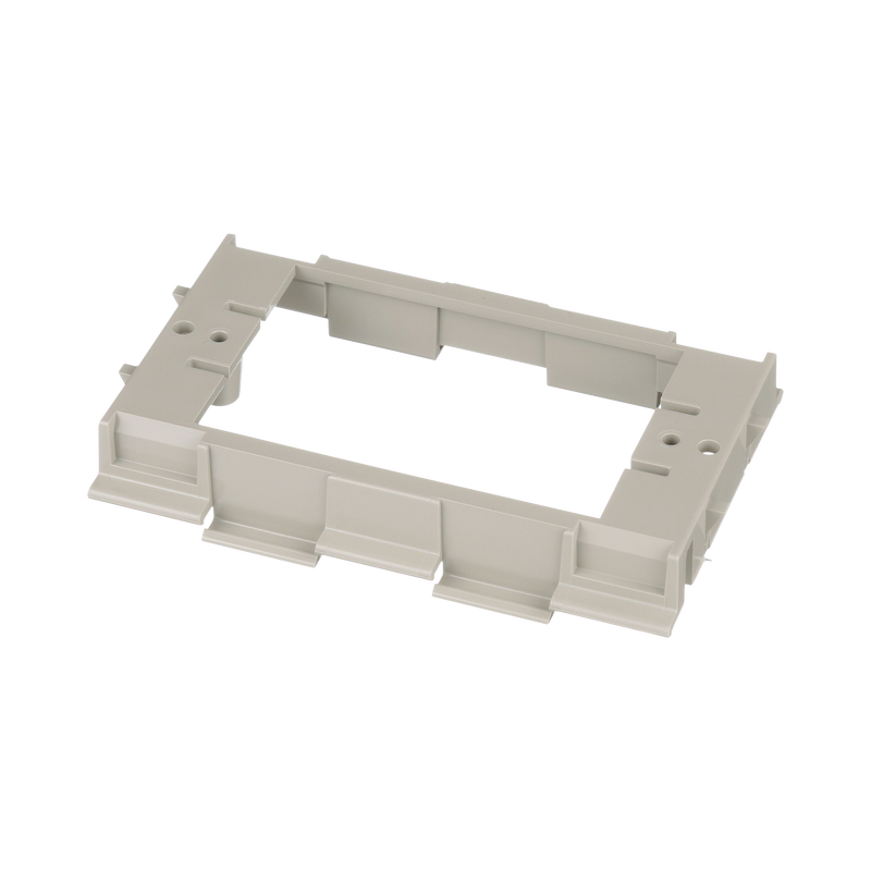 T70DB-X Soporte para Montaje de Faceplates en Canaleta T70, de PVC Rígido, Color Gris Internacional