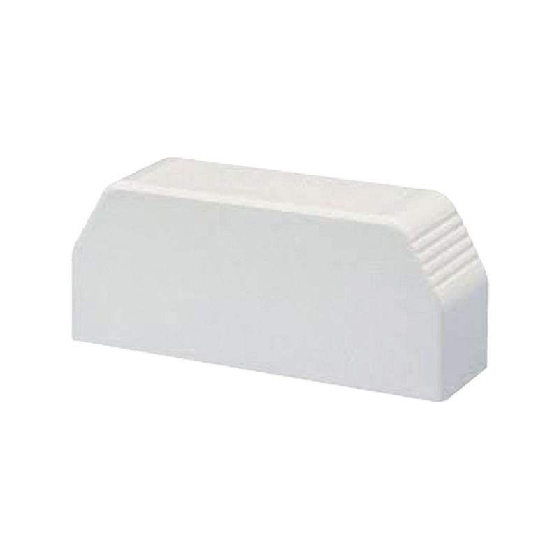 T70ECIW Tapa final, para uso con canaleta T70, Material PVC Rígido, Color Blanco Mate