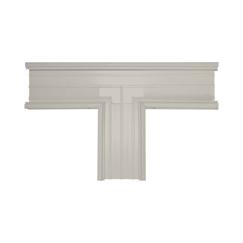 Sección en T color Marfil de PVC auto extinguible, para canaleta TEK-100-M (5576-17001)