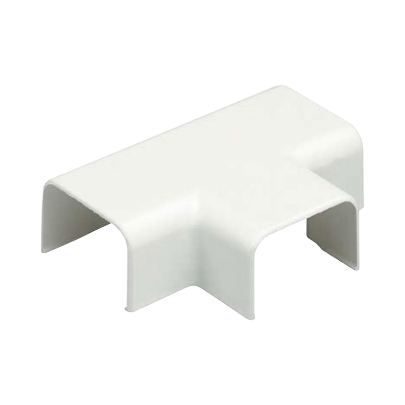 TF3IW-E Conexión en T, para uso con canaleta LD3, material ABS, Color Blanco Mate