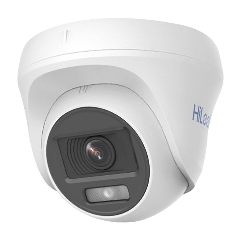 THC-T129-P Turret TURBOHD 1080p / Imagen a Color 24/7 / Lente 2.8 mm / ColorVu Lite / Luz Blanca 20 mts / Uso en Interior / Policarbonato