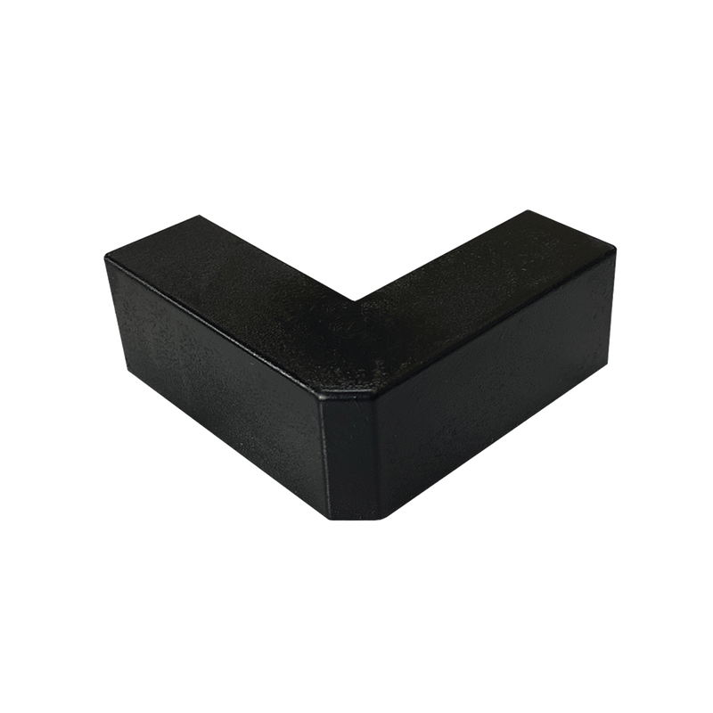 TMK-1720-EE-N Esquinero Exterior Color Negro de PVC Auto Axtinguible, Para Canaleta TMK-1720-N-CC (5210-02003)
