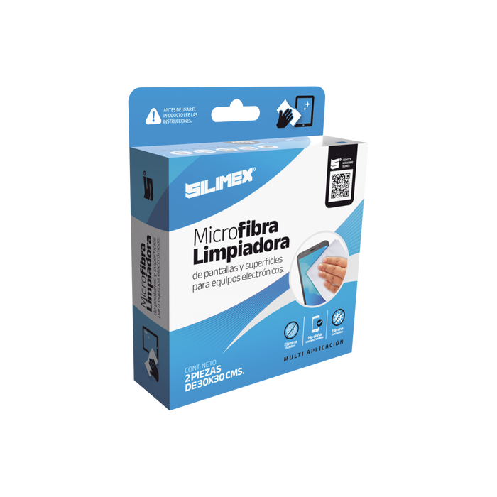 Toallita seca electrostática de 30 x 30 cm, auxiliar en la limpieza de superficies y/o pantallas de equipos de computo y aparatos electrónicos, fibra óptica, limpia sin rayar, no daña superficies delicadas